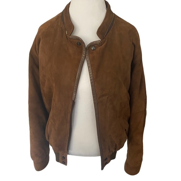 𝅺VALENTINO Uomo - Vintage Suede Bomber Jacket - Picture 5 of 16